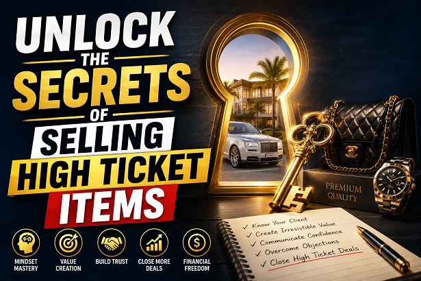 Unlock The Secrets Of Selling High Ticket Items