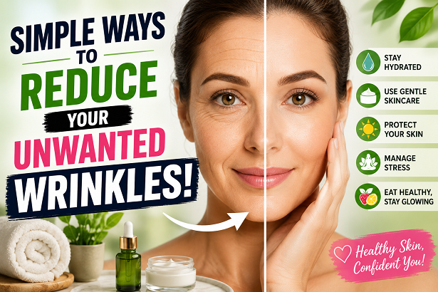 Simple Ways To Reduce Your Unwanted Wrinkles!
