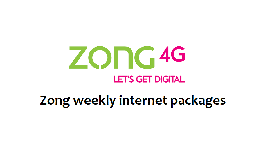 Zong weekly internet package