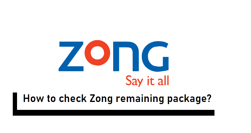 How to check Zong remaining package?