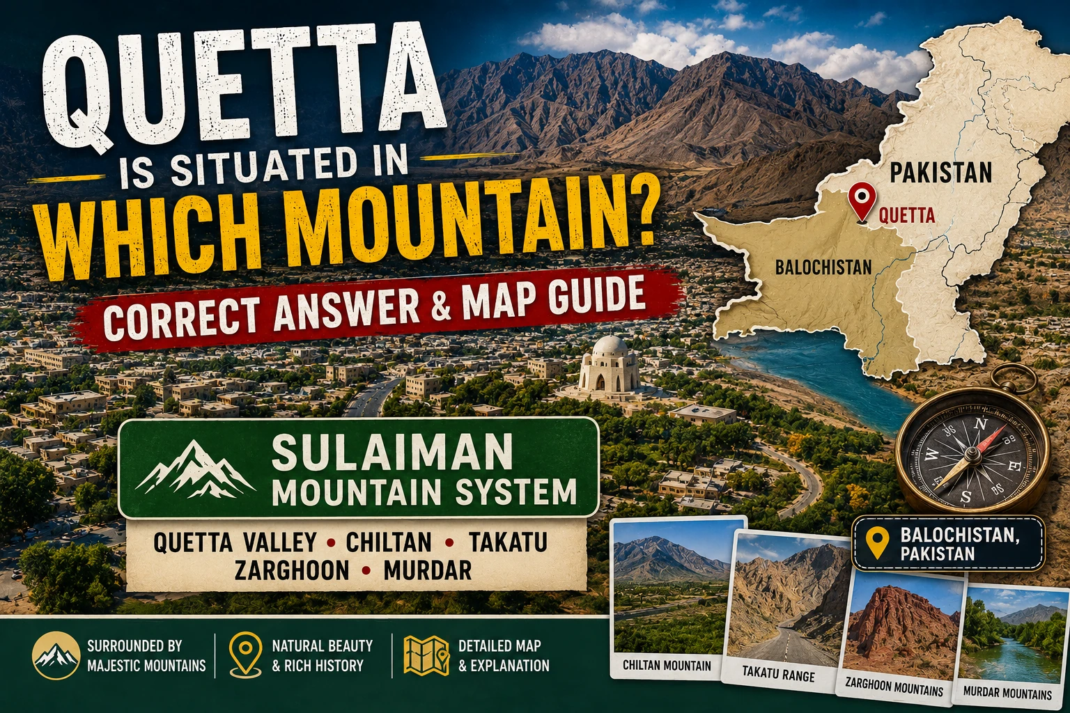 Quetta Is Situated in Which Mountain