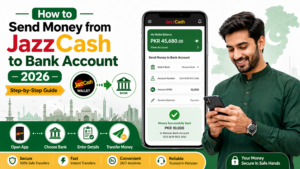 how to send money from JazzCash to bank account 2026